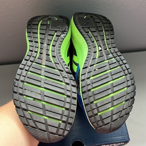 Kids Reebok Sneakers Black, Green, Blue no tie - Picture 4 of 6